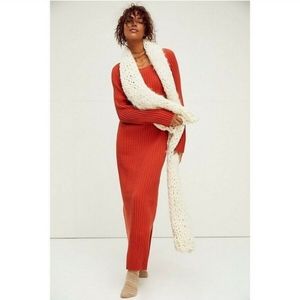 Free People Beach Ribbed Walk About Maxi Dress Size Medium